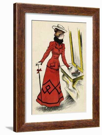 Last Look in Mirror-Paul Fischer-Framed Art Print