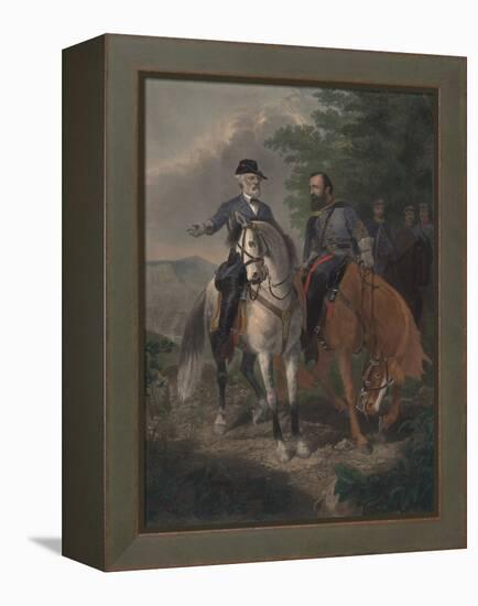 Last Meeting Between Generals Lee and Jackson, 1872-Everett D. B. Julio-Framed Premier Image Canvas