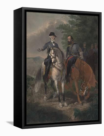 Last Meeting Between Generals Lee and Jackson, 1872-Everett D. B. Julio-Framed Premier Image Canvas