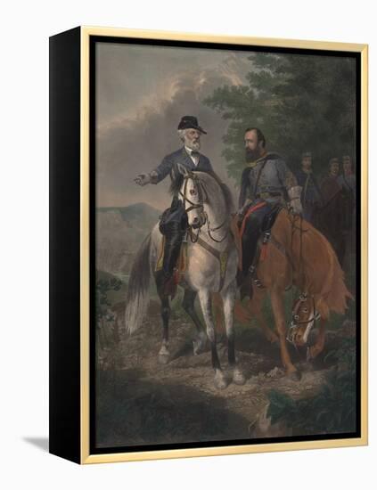 Last Meeting Between Generals Lee and Jackson, 1872-Everett D. B. Julio-Framed Premier Image Canvas