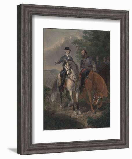 Last Meeting Between Generals Lee and Jackson, 1872-Everett D. B. Julio-Framed Giclee Print