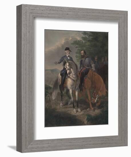 Last Meeting Between Generals Lee and Jackson, 1872-Everett D. B. Julio-Framed Giclee Print