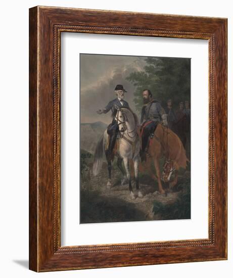 Last Meeting Between Generals Lee and Jackson, 1872-Everett D. B. Julio-Framed Giclee Print