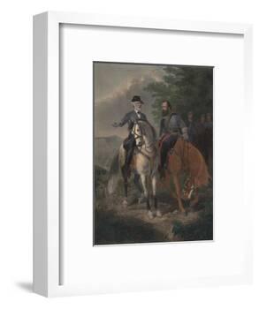 Last Meeting Between Generals Lee and Jackson, 1872-Everett D. B. Julio-Framed Giclee Print