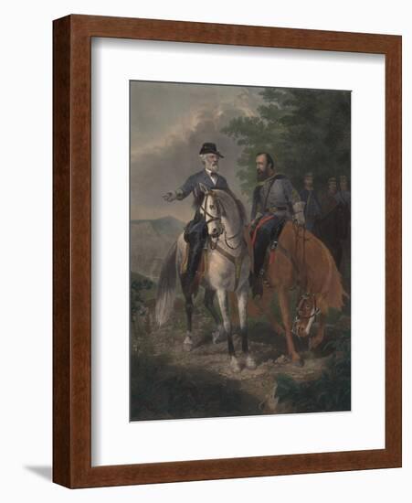 Last Meeting Between Generals Lee and Jackson, 1872-Everett D. B. Julio-Framed Giclee Print