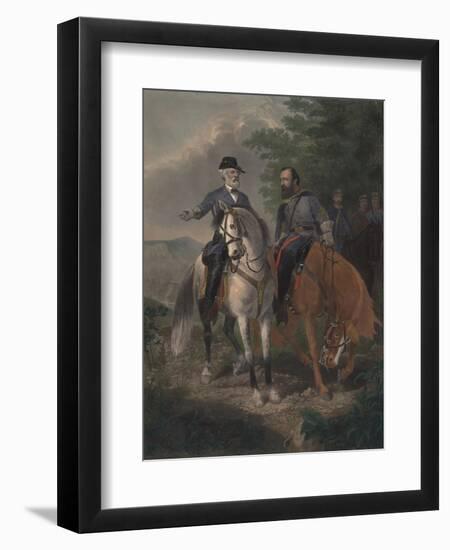 Last Meeting Between Generals Lee and Jackson, 1872-Everett D. B. Julio-Framed Giclee Print