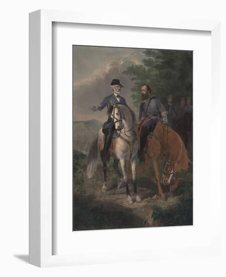 Last Meeting Between Generals Lee and Jackson, 1872-Everett D. B. Julio-Framed Giclee Print