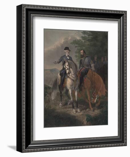 Last Meeting Between Generals Lee and Jackson, 1872-Everett D. B. Julio-Framed Giclee Print