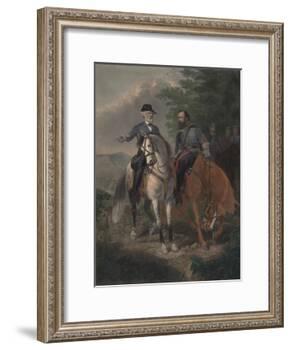 Last Meeting Between Generals Lee and Jackson, 1872-Everett D. B. Julio-Framed Giclee Print