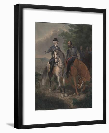 Last Meeting Between Generals Lee and Jackson, 1872-Everett D. B. Julio-Framed Giclee Print