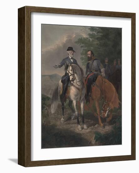 Last Meeting Between Generals Lee and Jackson, 1872-Everett D. B. Julio-Framed Giclee Print