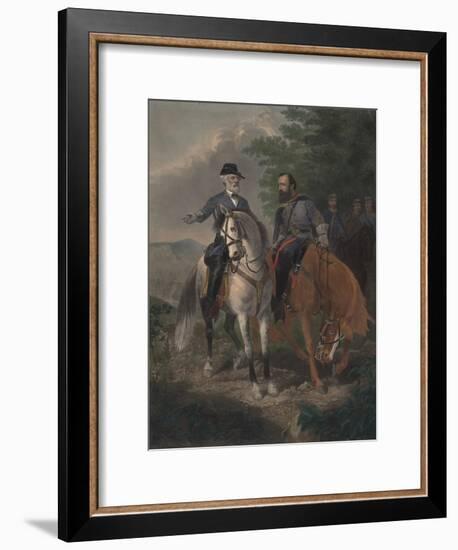 Last Meeting Between Generals Lee and Jackson, 1872-Everett D. B. Julio-Framed Giclee Print