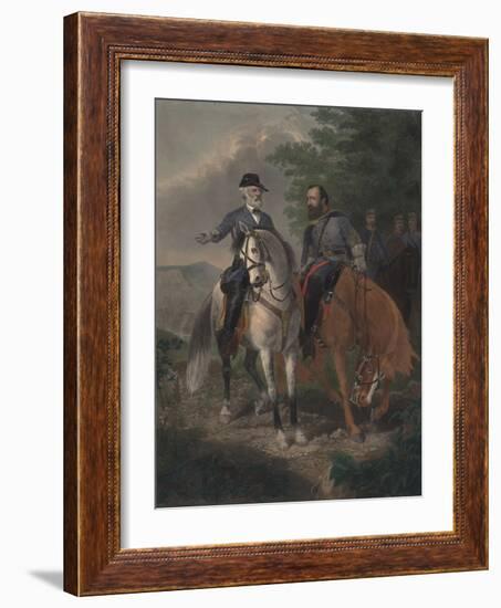 Last Meeting Between Generals Lee and Jackson, 1872-Everett D. B. Julio-Framed Giclee Print