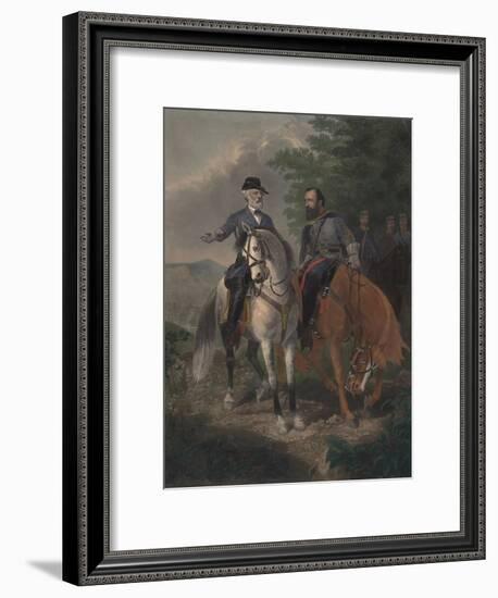 Last Meeting Between Generals Lee and Jackson, 1872-Everett D. B. Julio-Framed Giclee Print