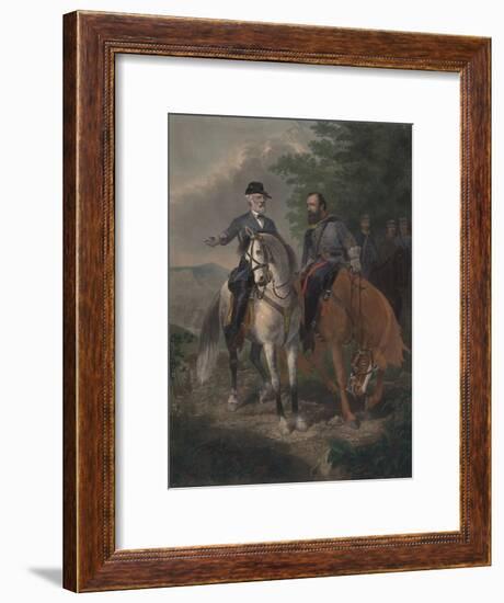 Last Meeting Between Generals Lee and Jackson, 1872-Everett D. B. Julio-Framed Giclee Print