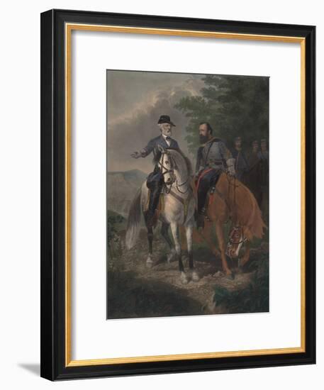 Last Meeting Between Generals Lee and Jackson, 1872-Everett D. B. Julio-Framed Giclee Print