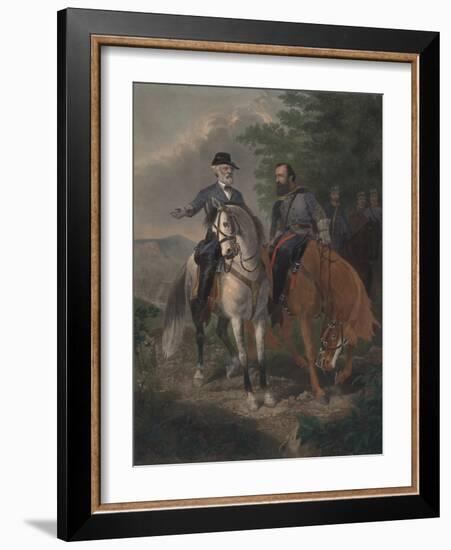 Last Meeting Between Generals Lee and Jackson, 1872-Everett D. B. Julio-Framed Giclee Print