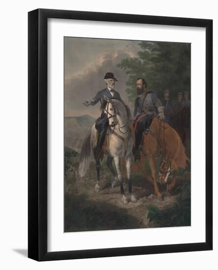 Last Meeting Between Generals Lee and Jackson, 1872-Everett D. B. Julio-Framed Giclee Print