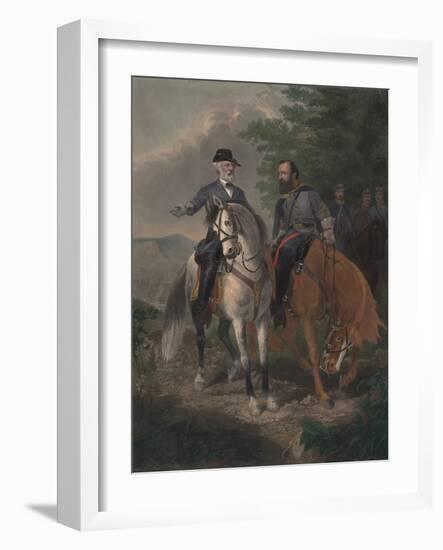 Last Meeting Between Generals Lee and Jackson, 1872-Everett D. B. Julio-Framed Giclee Print