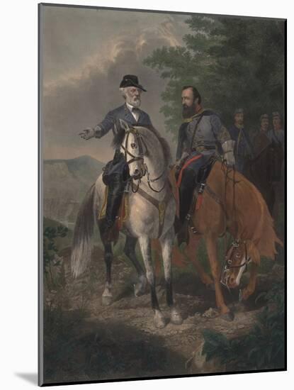 Last Meeting Between Generals Lee and Jackson, 1872-Everett D. B. Julio-Mounted Giclee Print