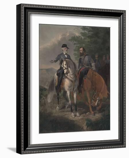 Last Meeting Between Generals Lee and Jackson, 1872-Everett D. B. Julio-Framed Giclee Print