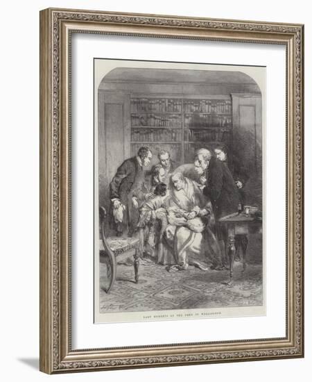 Last Moments of the Duke of Wellington-Sir John Gilbert-Framed Giclee Print