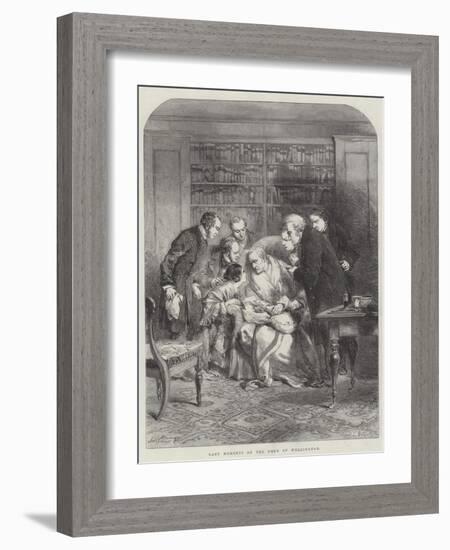 Last Moments of the Duke of Wellington-Sir John Gilbert-Framed Giclee Print