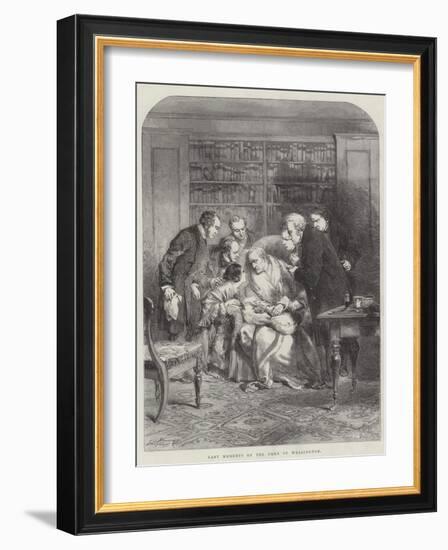 Last Moments of the Duke of Wellington-Sir John Gilbert-Framed Giclee Print