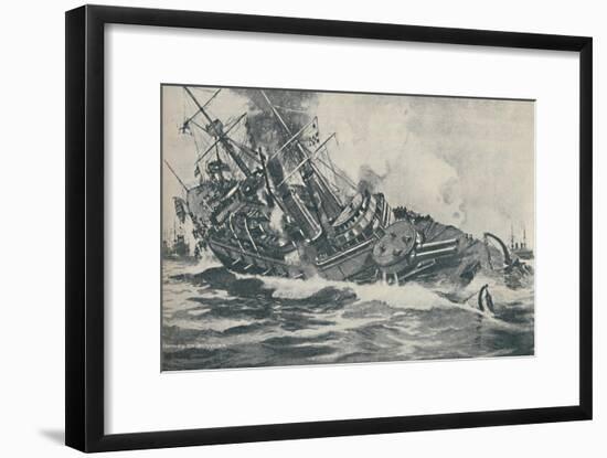 'Last Moments of the Sinking Battleship HMS Victoria, 1893', 1937-Unknown-Framed Giclee Print