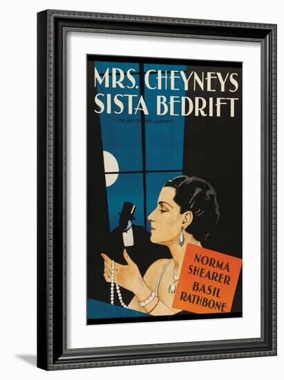 Last of Mrs. Cheyney-null-Framed Art Print