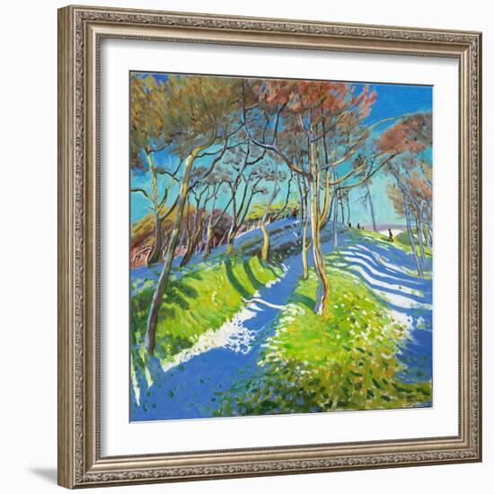 Last of the Snow, Ladmanlow, 2015-Andrew Macara-Framed Giclee Print