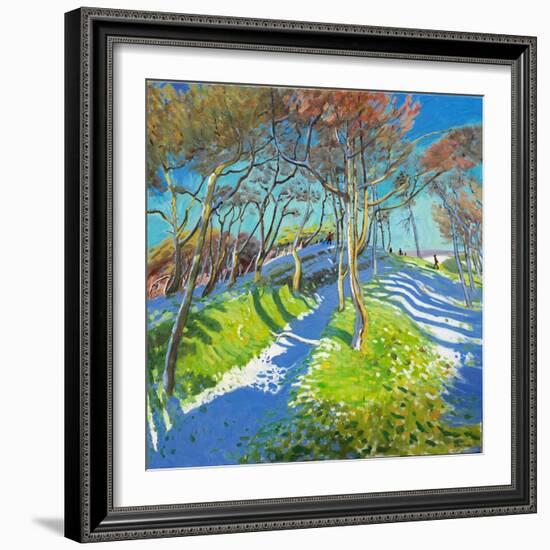 Last of the Snow, Ladmanlow, 2015-Andrew Macara-Framed Giclee Print