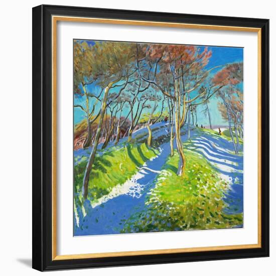 Last of the Snow, Ladmanlow, 2015-Andrew Macara-Framed Giclee Print