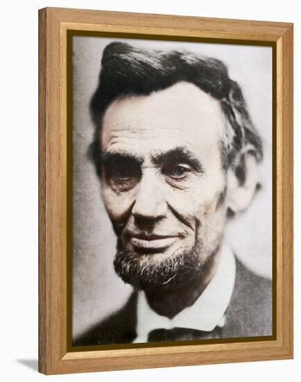 Last Photograph of Abraham Lincoln, (1809-1865), April 1865-null-Framed Premier Image Canvas