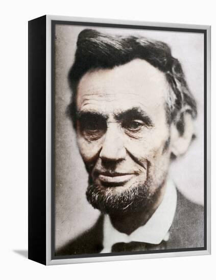 Last Photograph of Abraham Lincoln, (1809-1865), April 1865-null-Framed Premier Image Canvas