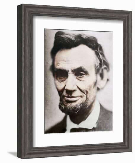 Last Photograph of Abraham Lincoln, (1809-1865), April 1865-null-Framed Photographic Print