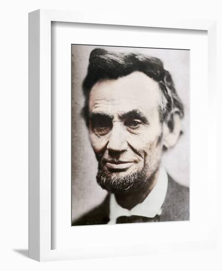 Last Photograph of Abraham Lincoln, (1809-1865), April 1865-null-Framed Photographic Print