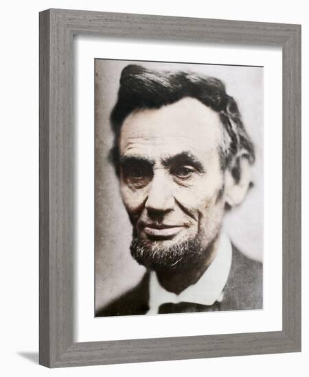 Last Photograph of Abraham Lincoln, (1809-1865), April 1865-null-Framed Photographic Print