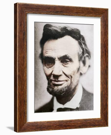 Last Photograph of Abraham Lincoln, (1809-1865), April 1865-null-Framed Photographic Print