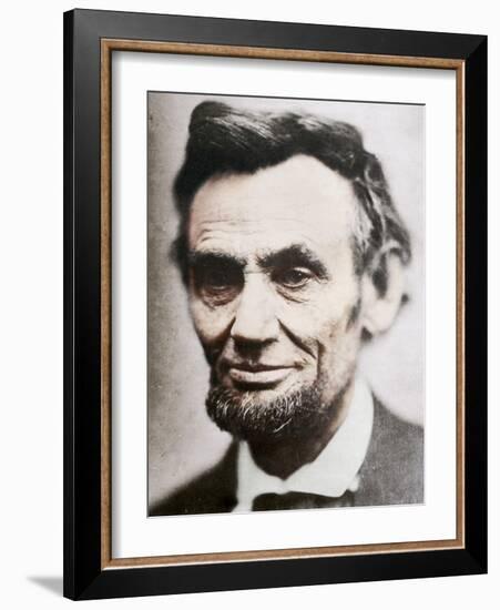 Last Photograph of Abraham Lincoln, (1809-1865), April 1865-null-Framed Photographic Print