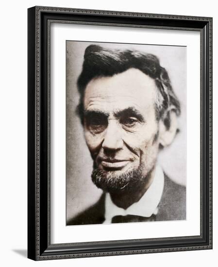 Last Photograph of Abraham Lincoln, (1809-1865), April 1865-null-Framed Photographic Print