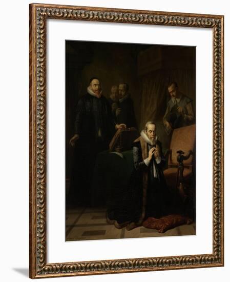 Last Prayer of Johan Van Oldebarneveldt-Simon Opzoomer-Framed Art Print