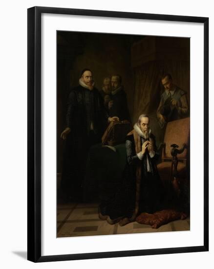 Last Prayer of Johan Van Oldebarneveldt-Simon Opzoomer-Framed Art Print