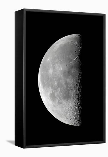 Last Quarter Waning Moon-null-Framed Premier Image Canvas