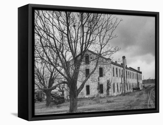 Last Remaining Original Building at the Louisiana State Penitentiary at Angola-null-Framed Premier Image Canvas