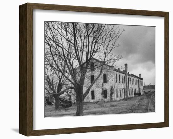 Last Remaining Original Building at the Louisiana State Penitentiary at Angola-null-Framed Photographic Print