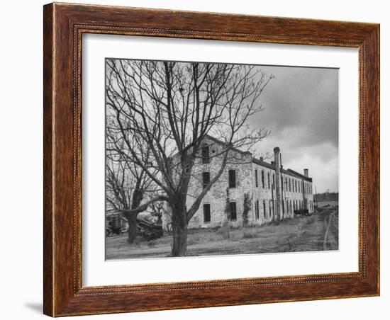 Last Remaining Original Building at the Louisiana State Penitentiary at Angola-null-Framed Photographic Print