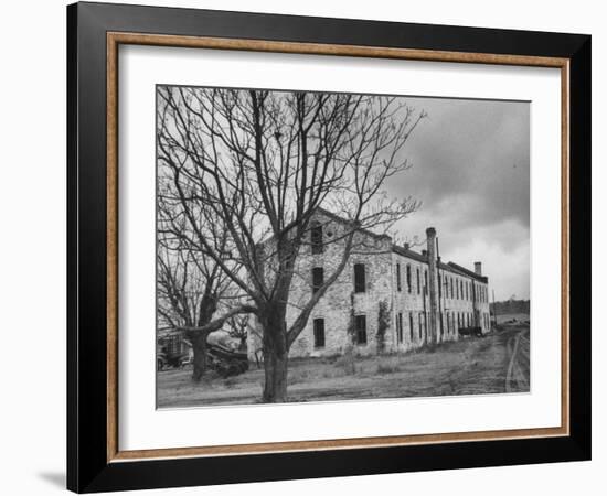 Last Remaining Original Building at the Louisiana State Penitentiary at Angola-null-Framed Photographic Print