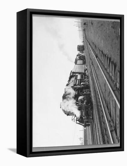 Last Steam Locomotive of Norfolk Western Railroad at Shaffers Crossing-Walker Evans-Framed Premier Image Canvas