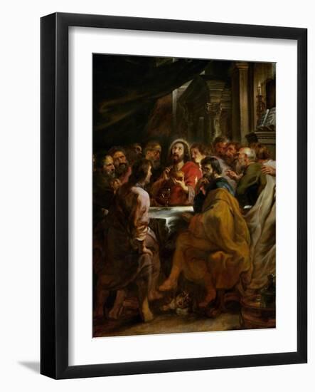Last Supper, 1630-1632, Commissioned by Catherine Lescuyer-Peter Paul Rubens-Framed Giclee Print